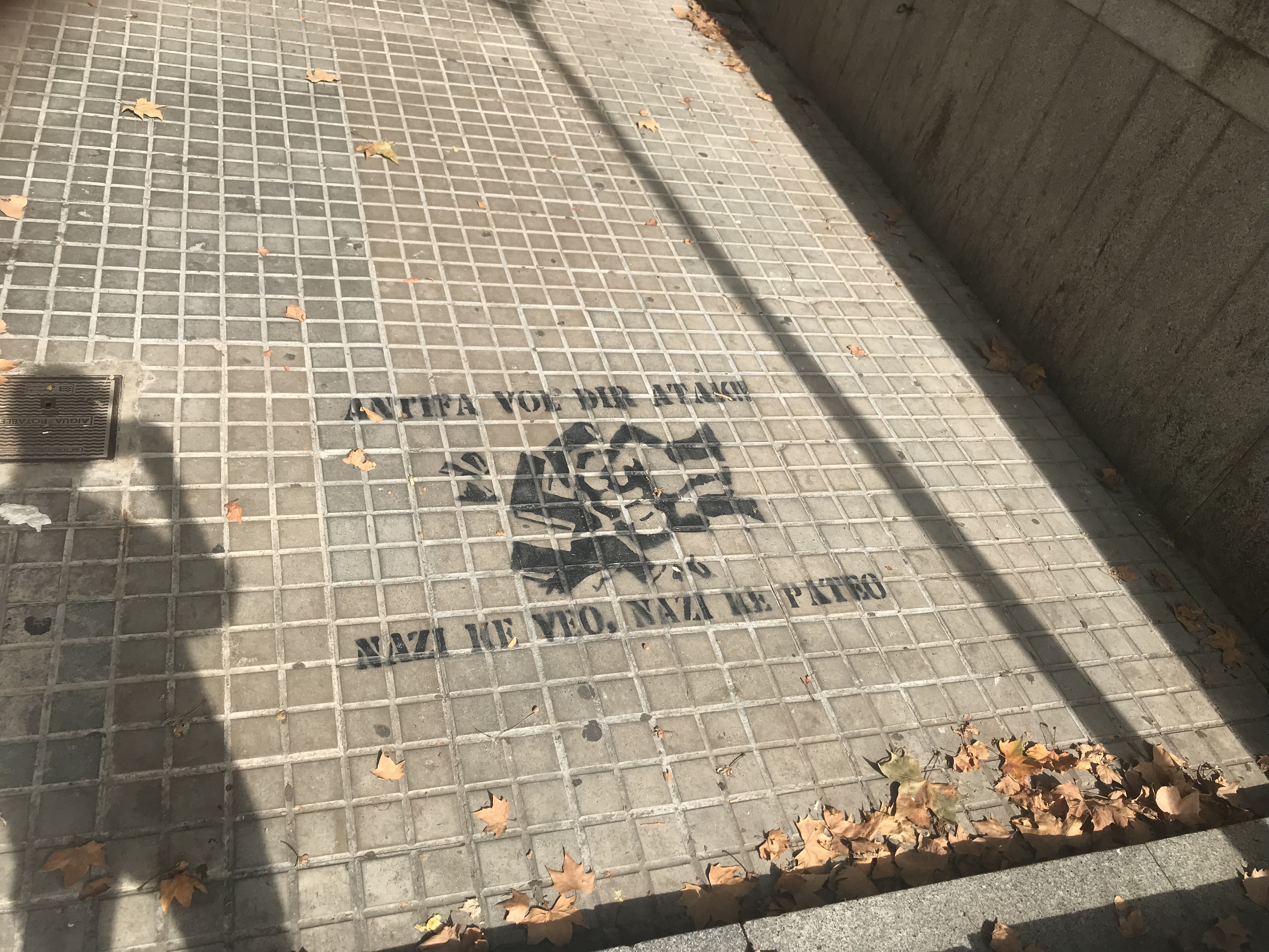 Floor stencils fade slowly